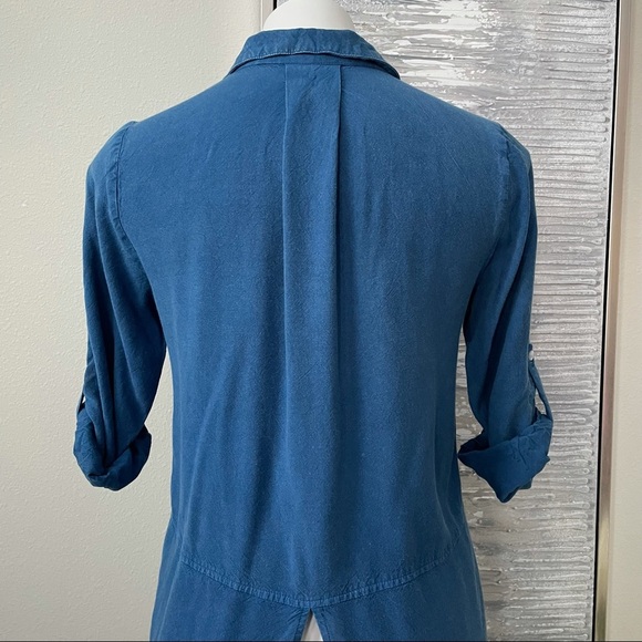 Style Envy Women’s Blue Button Down Shirt Size M - Picture 6 of 10